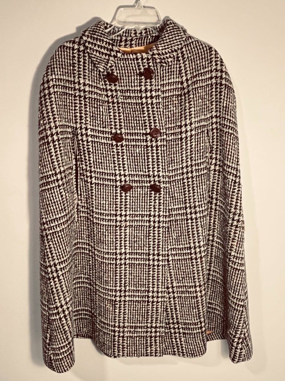 Susan Lynn Vintage Wool Tweed Cape